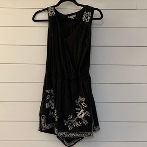 Black & white romper